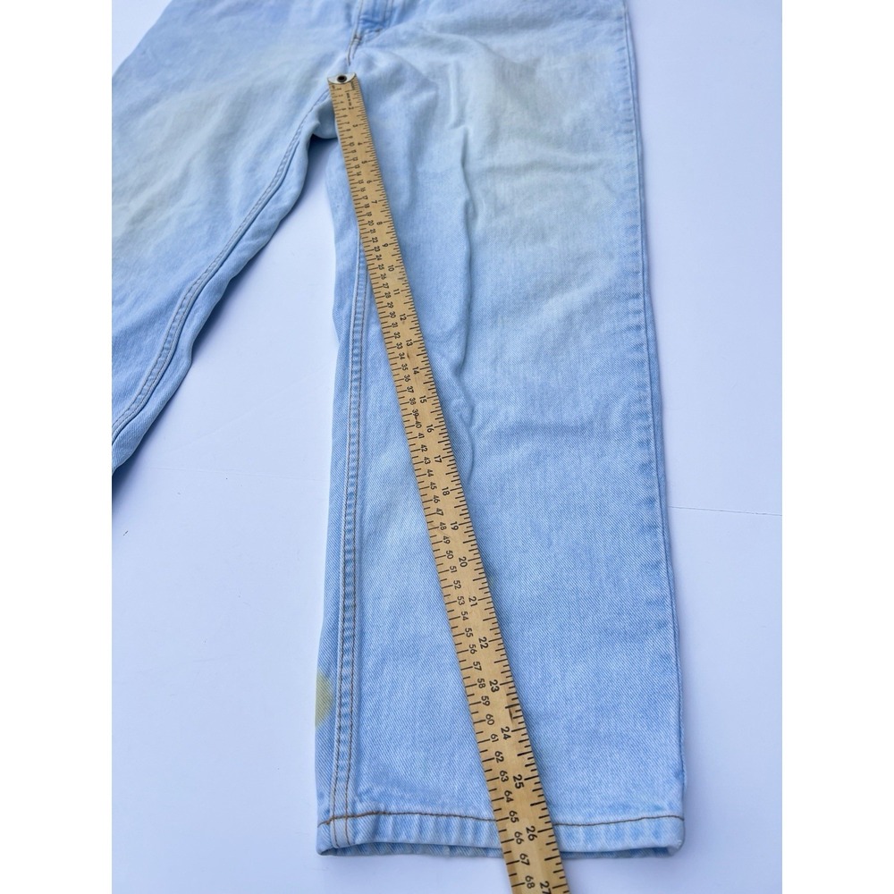 Vintage Mustang Jeans Mens 38x30 Relaxed Straight Leg Light Wash 90s Denim - Picture 7 of 13